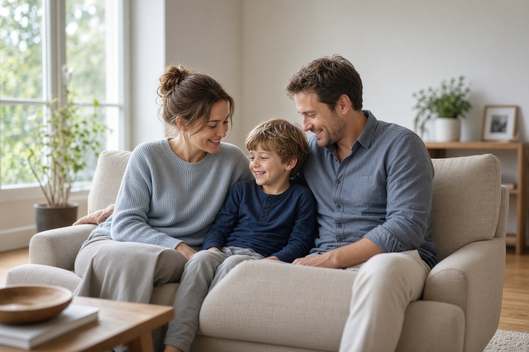Familie acasă